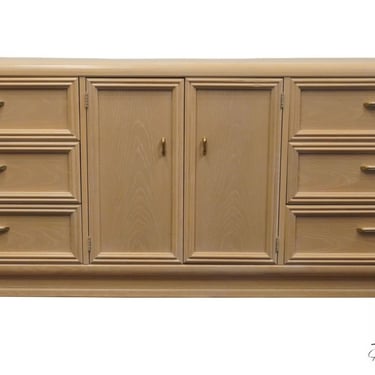 THOMASVILLE FURNITURE Scenario Collection Contemporary Coastal Style 74" Bleached Wood Triple Door Dresser 23115-150 