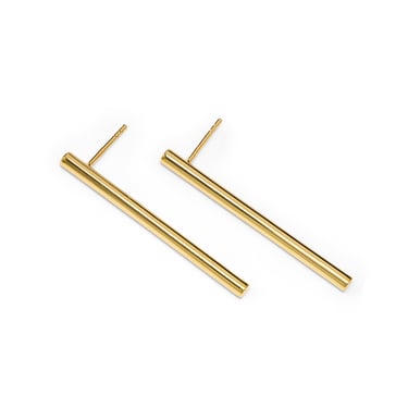 Tubular | Linear Drop Line Earrings
