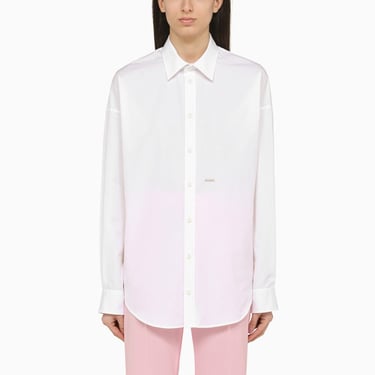 Dsquared2 White Cotton Bib Shirt Women