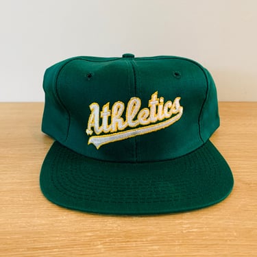 Vintage 1980s-90s Oakland Athletics A's MLB Baseball Snapback Hat Cap NOS New Old Stock 