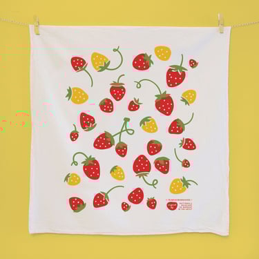 Strawberry Dish Towel - SECONDS