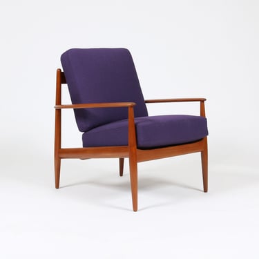 1960s Danish Teak Lounge Chair by Grete Jalk for France and Son. MCM Armchair 
