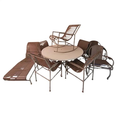 Very rare complete set of patio furniture by Brown and Jordan 1966