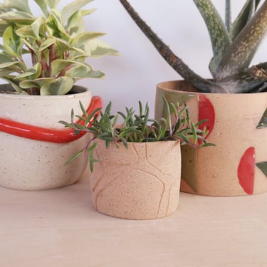 Mini Ceramic Planter modern home garden decor 
