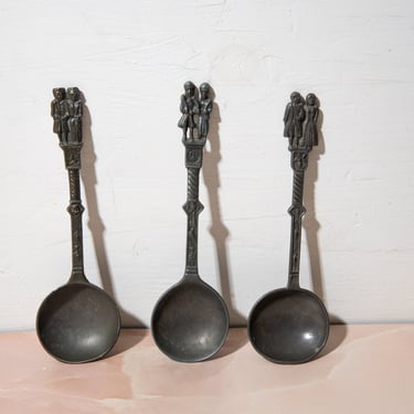 Vintage Pewter Spoons 