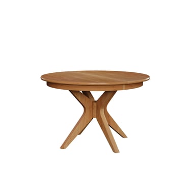The Corcovado: Modern Round Dining Table. Extendable 