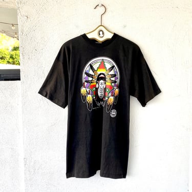 Vintage Irving Bahe Native American Design Tshirt 80s 90s Shirt 