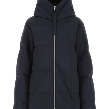 Jil Sander Women Navy Blue Polyester Puffer Down Jacket