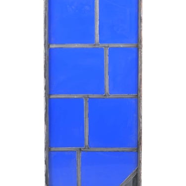 Robert Sowers Blue &#038; Black JFK Glass Window