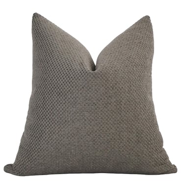 Weft Weave | Gray Pillow Cover