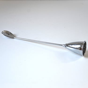 Vintage Art Deco Style Cocktail Spoon and Jigger Combo, Made in the USA 