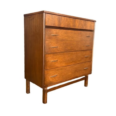 Free Shipping Within Continental U S - Vintage Bassett Mid Century Modern 4 Drawer Dresser Cabinet Storage With Dovetail Drawers 