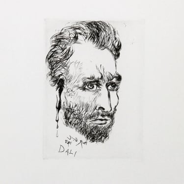 Salvador Dali, Van Gogh, Etching 