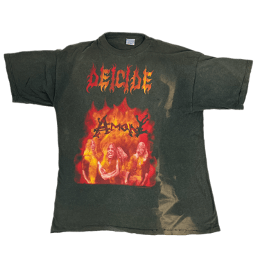 Vintage Deicide &quot;Amon&quot; Feasting The Beast '93 Tour T-Shirt