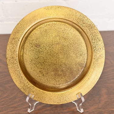 Tiffany Studios New York Bronze Doré Plate