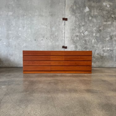 Danish Modern 14 Drawer Teak Dresser By Arne Wahl Iversen For Vinde Mobelfabrik