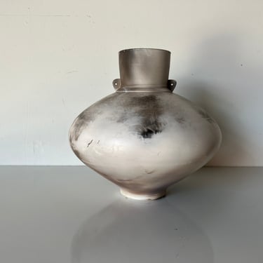 Vintage Crude Matte Glaze Art Pottery Decorative Vase, Signed 