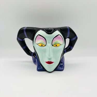 Preowned, Large Disney Maleficent Sculpted Ceramic Mug by LeChalet