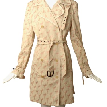 STELLA MCCARTNEY- 2005 Embroidered Trench Coat, Size 10