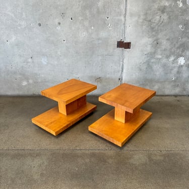 Pair of Mid Century Modern Two Tiered Tables