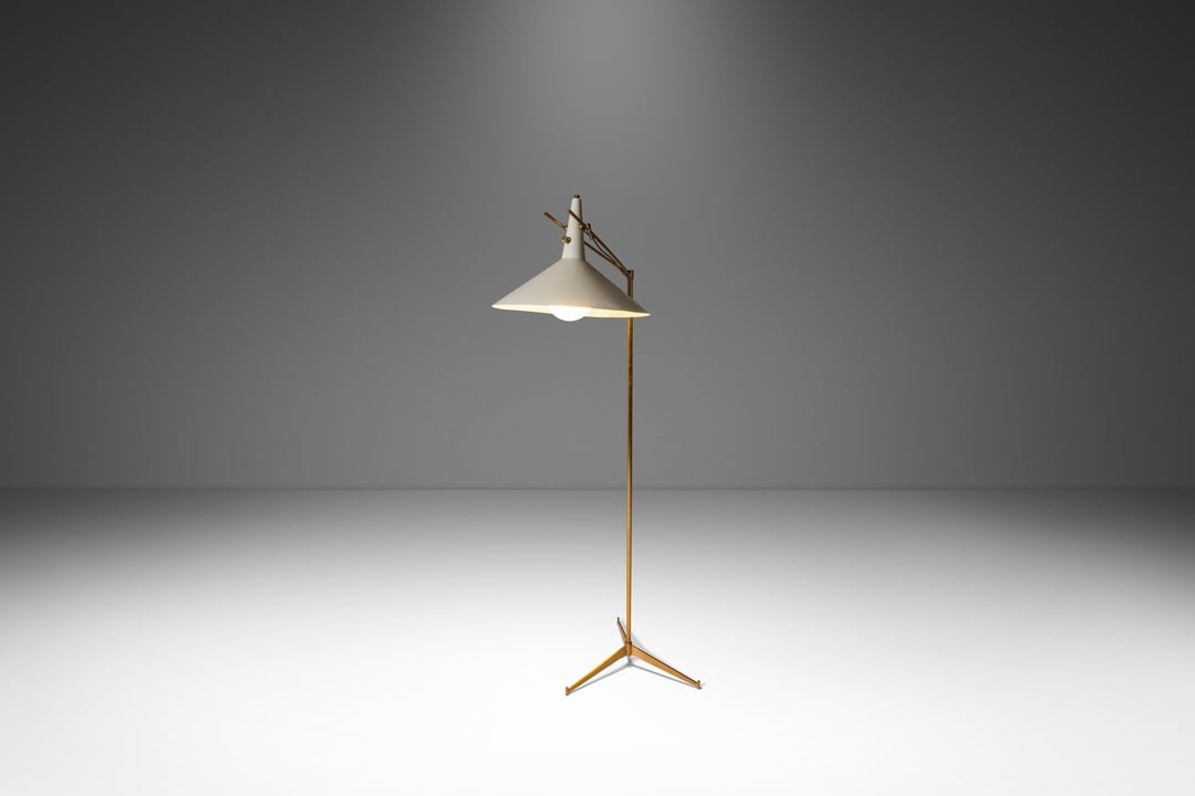 Rare Mid-Century Modern Model E-11 Floor Lamp by Paul McCobb Rare Mid-Century Modern Model E-11 Floor Lamp by Paul McCobb