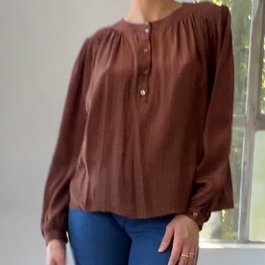 Vintage Cacharel Maple Silk Blouse (S)