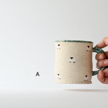 Sheep Mug with Little Sheep | Handmade Pottery | Handmade Ceramics 