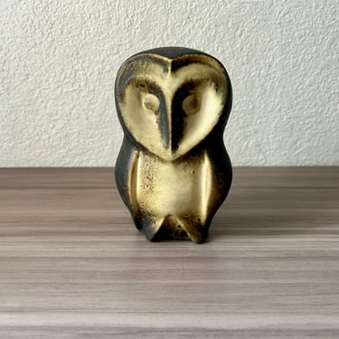 Vintage Ceramic Owl, Mid Century Modern Owl, Maigon Daga Modernist Owl figurine Vintage Pottery 