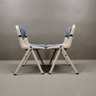 1 of 6 Mid Century office chair Dorsal Vitra by Emilio Ambasz and Giancarlo Piretti for Openark/ Vitra vintage dining chair, Italy 90's 