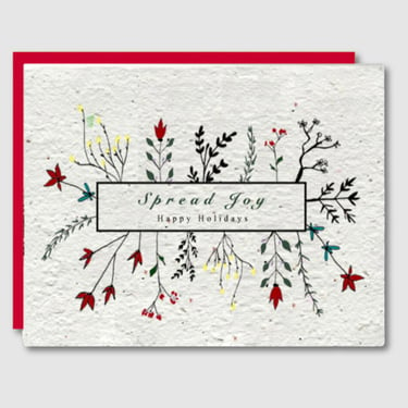 spread joy: eco-friendly seed paper plant-able card