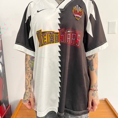 Vintage Nike ‘96 NY/NJ Metrostars away kit size XL