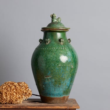 Very Large Early Green Glaze in the Chinese Style