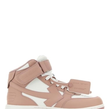Off White Woman Sneakers Out Of Office In Pelle Bicolor