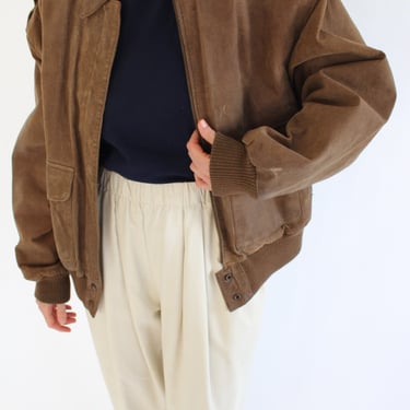 Gorgeous Vintage Suede Bomber Jacket