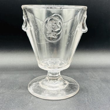 Antique Classic medallion by Richards & Hartley Colorless Glass Circa 1880s without Lid by LeChalet