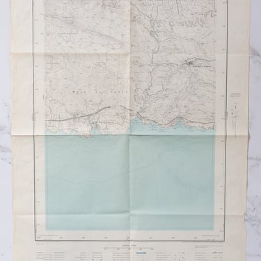 1930s map of Marseille