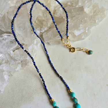 James + Jezebelle | Turquoise + Lapis Necklace