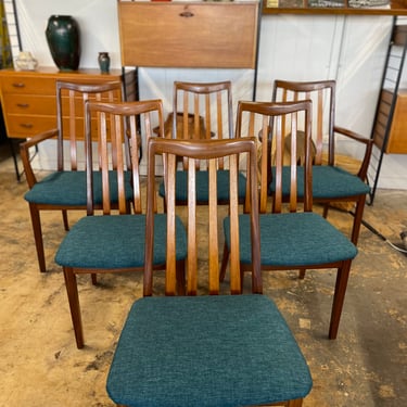 Mid Century Teak GPlan Fresco Dining Chairs Designed by Leslie Dandy