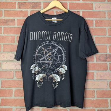 Vintage 90s Double Sided Dimmu Borgir ORIGINAL Metal Band Tee - Extra Large 