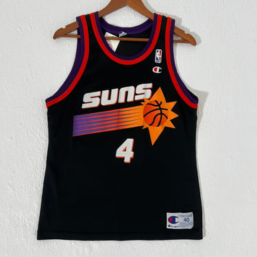 Vintage Michael Finley Phoenix Suns Champion NBA Black Jersey Size Large 40 Rare