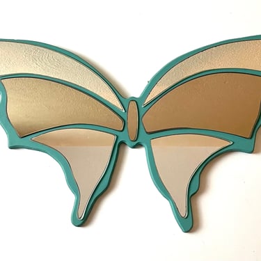 Vintage 80s Butterfly Shaped Mirror 