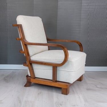 Art deco Armchair/Bent wood armchair/halabala lounge chair/ mid century arm chair/art deco armchair/ 60s chair/ retro chair/ lounge armchair 