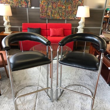 Chrome Barstools Orig. Design by Lorenz for Thonet