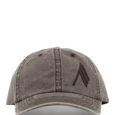 The Attico Washed Twill Baseball Cap With Embroidered Logo Women