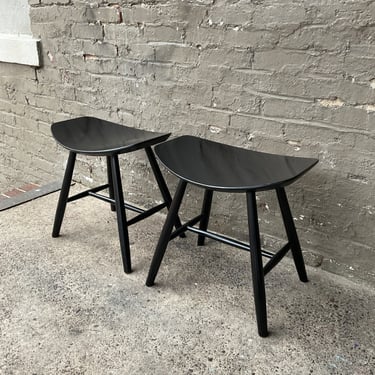 Danish Modern Ebonized Stool