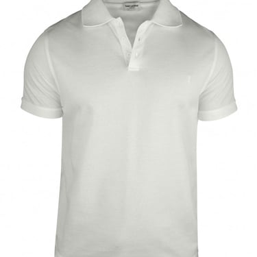 Saint Laurent Men Cassandre Polo Shirt