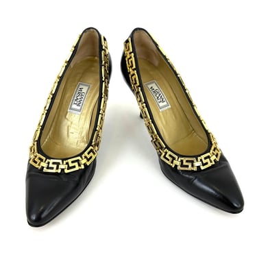 Gianni Versace Gold Chain Pumps*