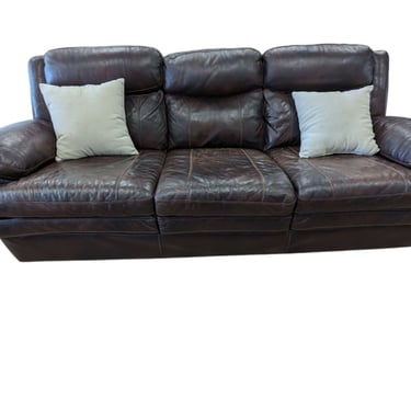 Brown Leather Couch