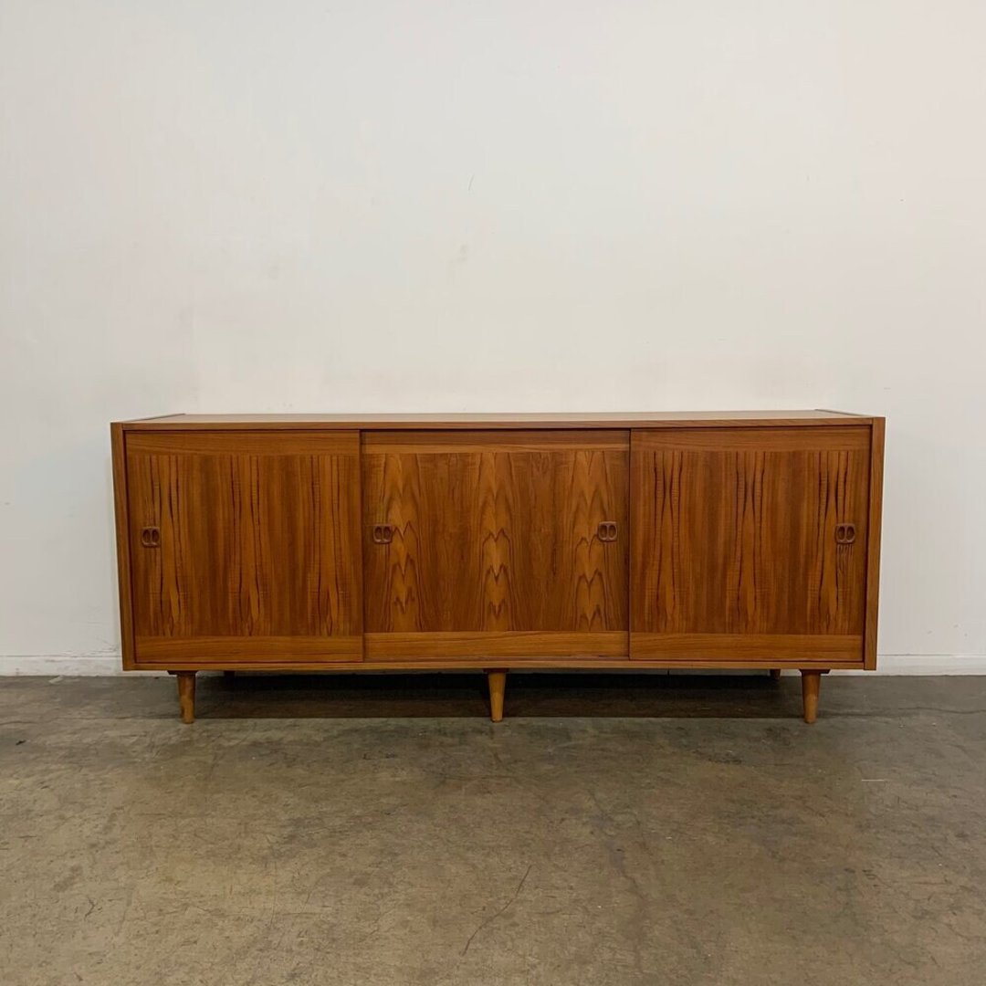 Triple door teak credenza Vintage On Point Los Angeles, CA