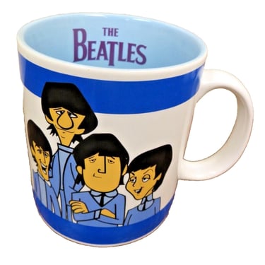 The Beatles Coffee Mug Cup 2004 Apple Corps Limited Animated Cartoon Vandor VTG 